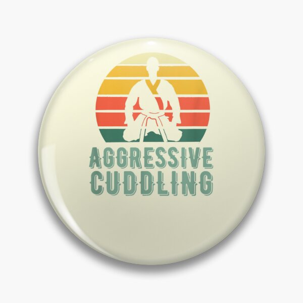 Item preview, Funny Vintage Retro sunset Jiujitsu aggressive cuddling designed and sold by ETIndustries.