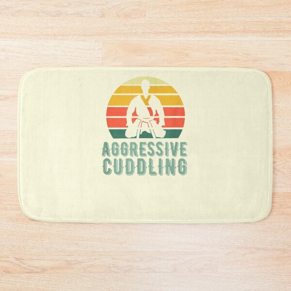 Item preview, Funny Vintage Retro sunset Jiujitsu aggressive cuddling designed and sold by ETIndustries.