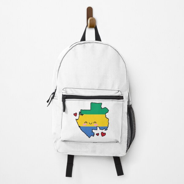 Item preview, Gabon Flag Map Smile with Love designed and sold by pixelsparkzone.