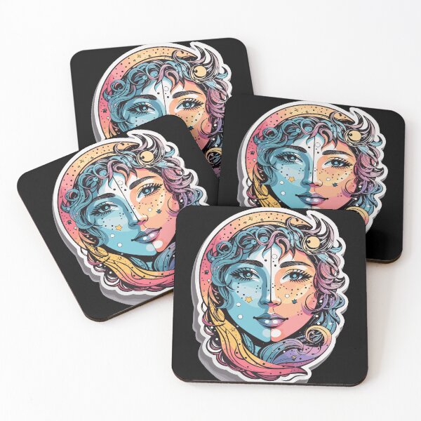 Item preview, Celestial Cosmo Woman Face Portrait  designed and sold by Fenderbender00.