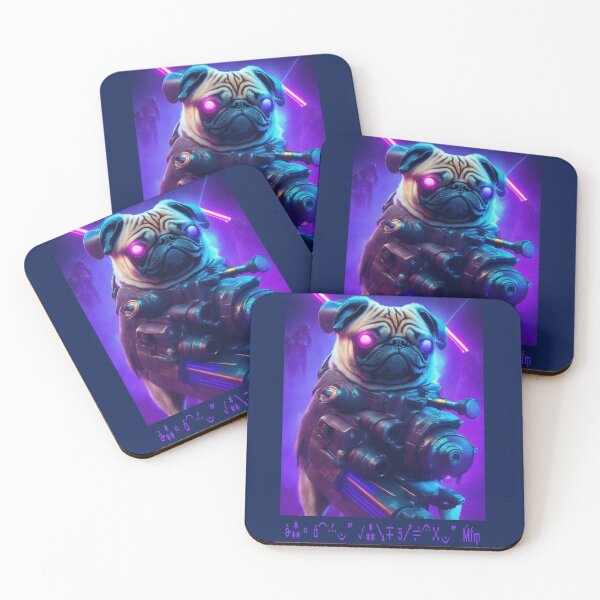Item preview, Pug Cyberpunk Soldier 102 designed and sold by RedBluffTraders.