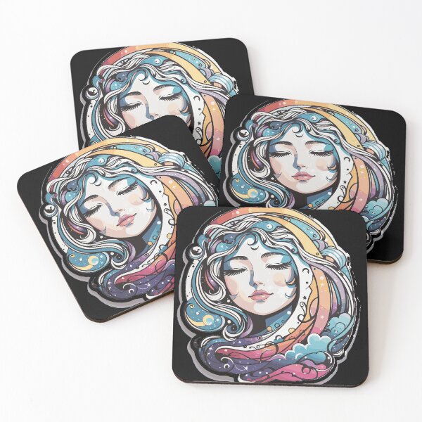 Item preview, Celestial Cosmo Woman Face Portrait  designed and sold by Fenderbender00.