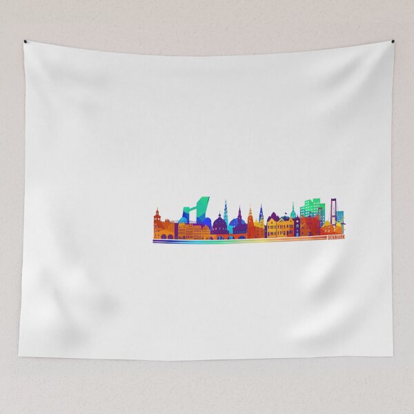 Item preview, Denmark Colorful Skyline designed and sold by royumi.