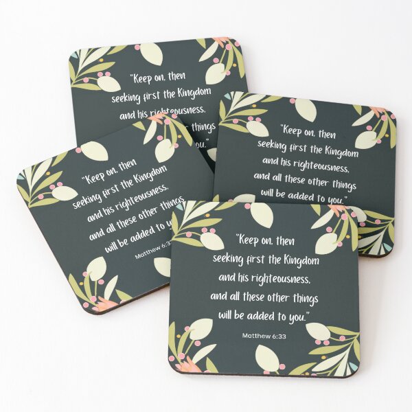 Item preview, Kingdom quote Matthew 6:33 designed and sold by Byreign.