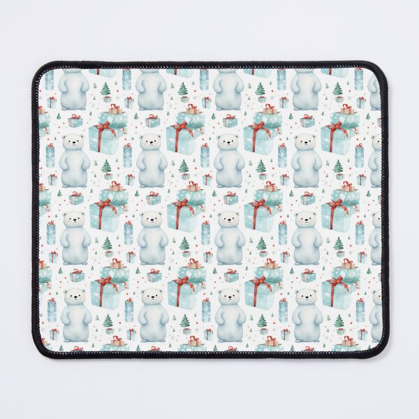 Item preview, Frosty Festivities: Adorable Polar Bear Christmas Pattern designed and sold by qoodesignstudio.