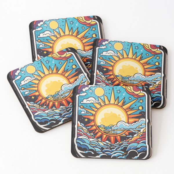 Item preview, Happy Cosmic Groovy Sun designed and sold by Fenderbender00.