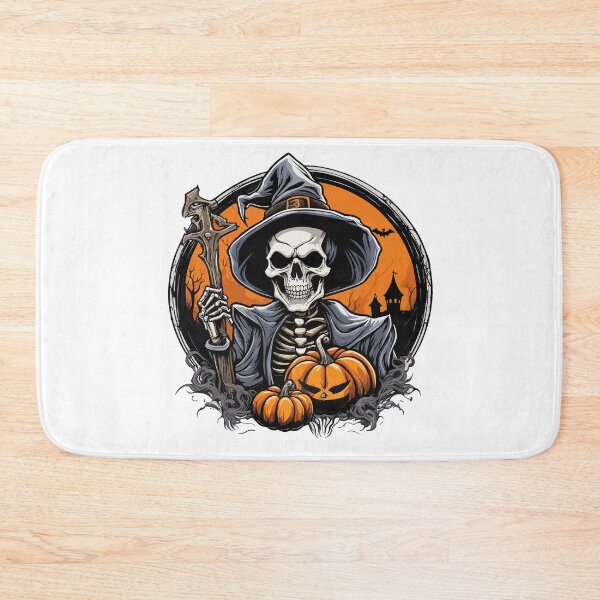 Item preview, Halloween Witch Skeleton Skull Pumpkin - T-Shirt designed and sold by PrintyArts.