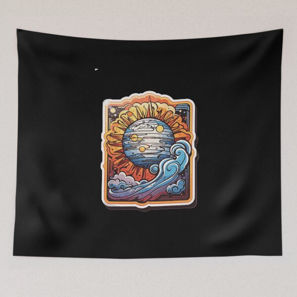 Item preview, Happy Cosmic Groovy Sun designed and sold by Fenderbender00.