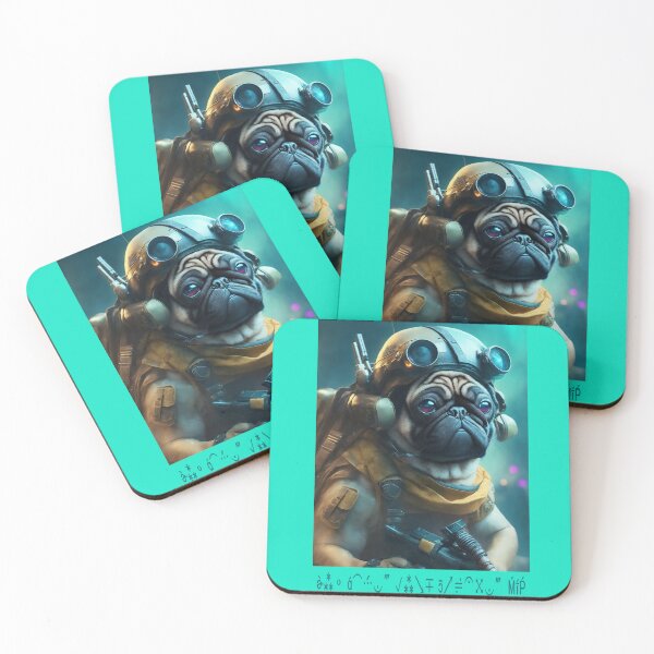 Item preview, Pug Cyberpunk Soldier 104 designed and sold by RedBluffTraders.