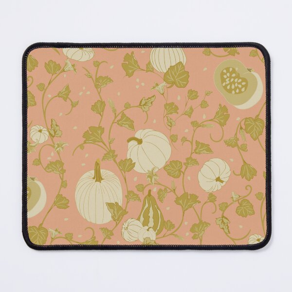 Item preview, Pink and White Pumpkin Vines designed and sold by PatternedbySab.