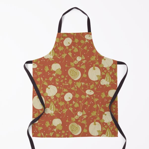 Item preview, Orange and White Pumpkin Vines designed and sold by PatternedbySab.