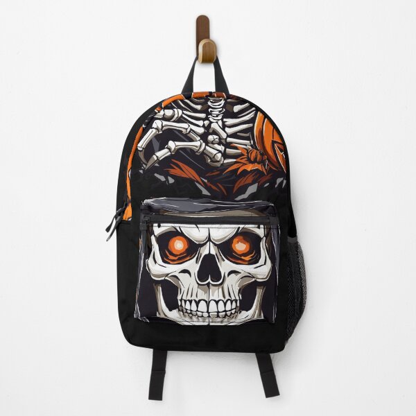Item preview, Halloween Witch Skeleton Skull Pumpkin - T-Shirt designed and sold by PrintyArts.