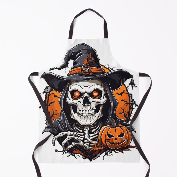 Item preview, Halloween Witch Skeleton Skull Pumpkin - T-Shirt designed and sold by PrintyArts.