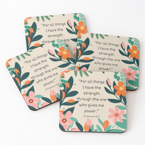 Item preview, Strength quote from Philippians 4:13 designed and sold by Byreign.