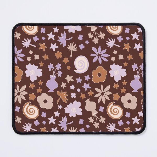 Item preview, Boho Pastel Lilac Purple Beige Brown Flower Pattern Girls Room designed and sold by blomastudios.