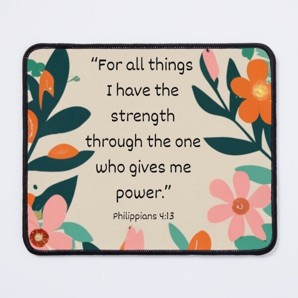 Item preview, Strength quote from Philippians 4:13 designed and sold by Byreign.