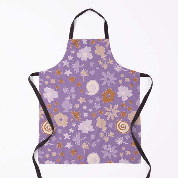 Item preview, Boho Purple Lilac Beige Brown Flower Pattern Girls Room designed and sold by blomastudios.