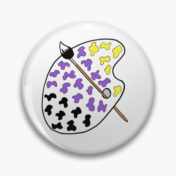 Item preview, non-binary pride palette designed and sold by lunar-oracle.