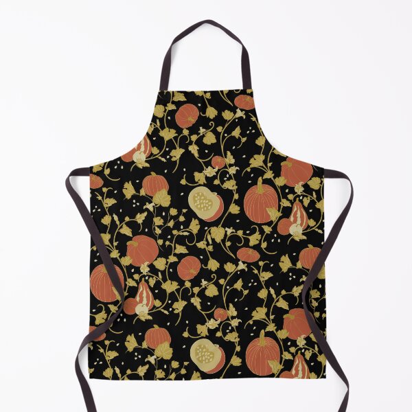 Item preview, Black and Orange Halloween Pumpkin Vines designed and sold by PatternedbySab.