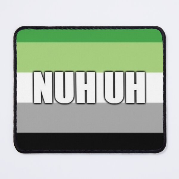 Item preview, nuh uh aromantic flag designed and sold by rj1776.