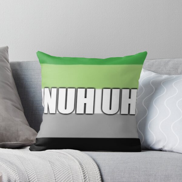 Item preview, nuh uh aromantic flag designed and sold by rj1776.