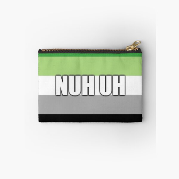 Item preview, nuh uh aromantic flag designed and sold by rj1776.