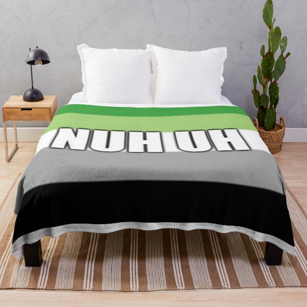Item preview, nuh uh aromantic flag designed and sold by rj1776.