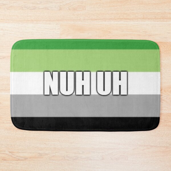 Item preview, nuh uh aromantic flag designed and sold by rj1776.