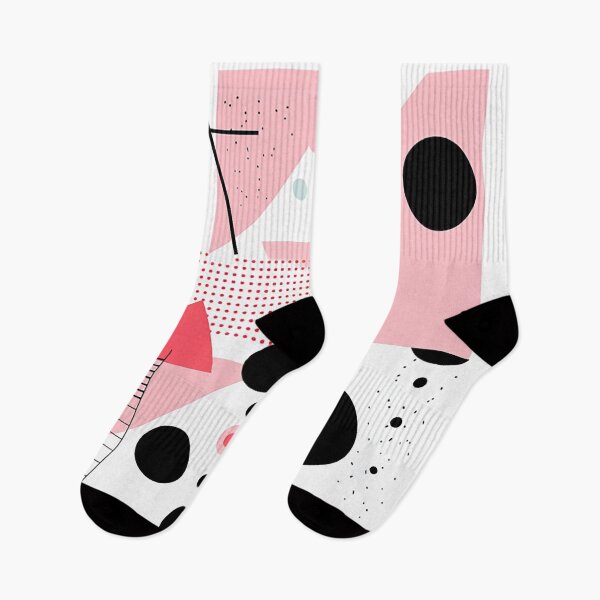 Artikelvorschau, Klare Eleganz: Minimalistischer Memphis-Stil in Schwarz, Weiß und Pink entworfen und verkauft von PaintbrushPlace.