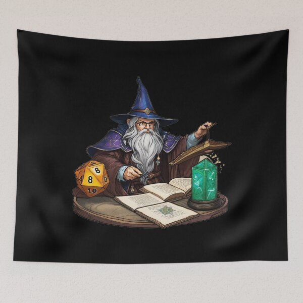 Item preview, Mage Reviewing the Books! designed and sold by IvoryTowers.