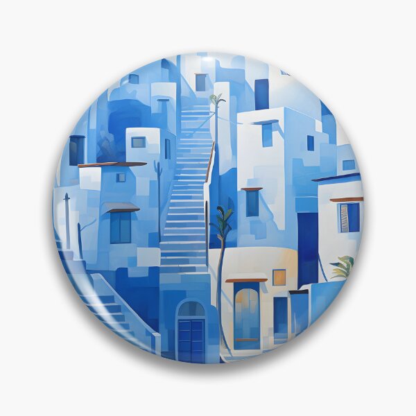 Item preview, Azure Peakscape Town designed and sold by BrotherQY.