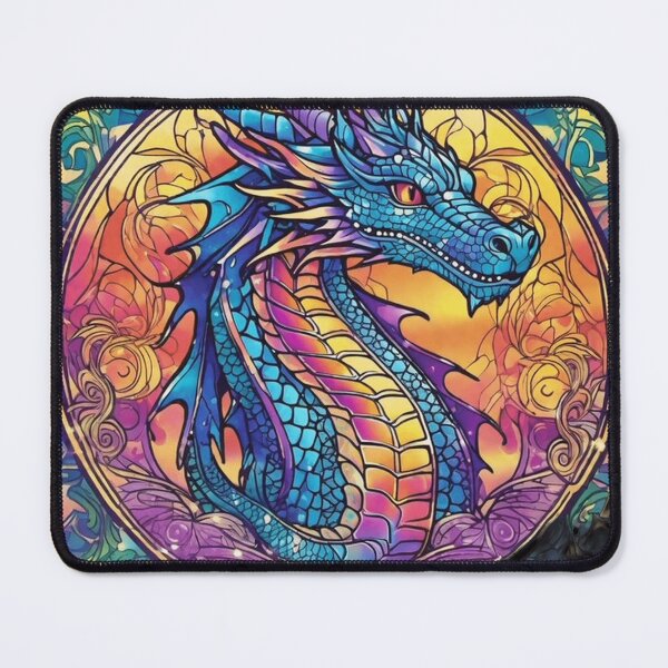 Item preview, Stained Glass Frost Dragon designed and sold by IvoryTowers.