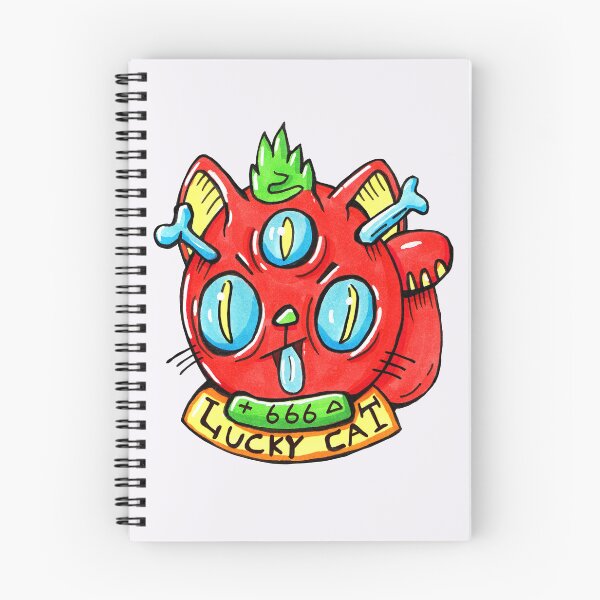 Item preview, Lucky Devil Punk Cat ( Maneki Neko  ) designed and sold by KOALACID.