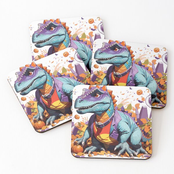 Item preview, Groovy Halloween Dinosaur stickers designed and sold by Sesame1195.