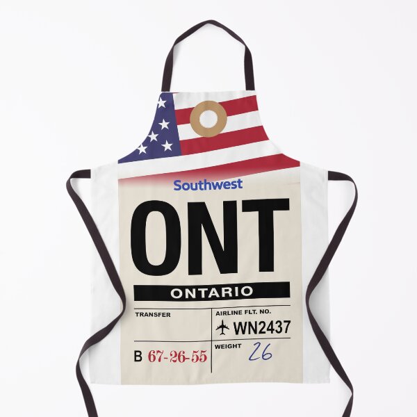 Item preview, Ontario (ONT) California Airline Luggage Tag designed and sold by travelwitheric.