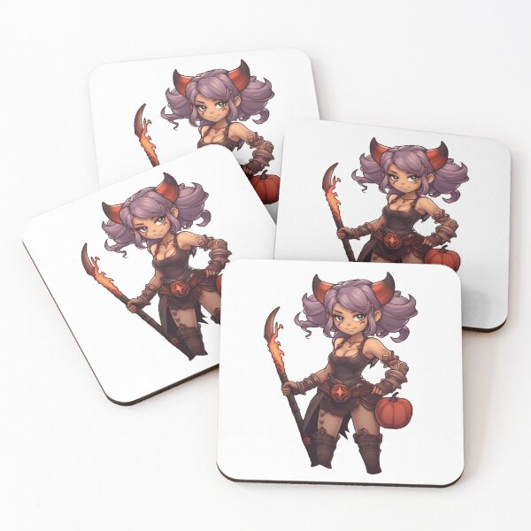 Item preview, Halloween D&D Tiefling human Barbarian designed and sold by TellezStickers.