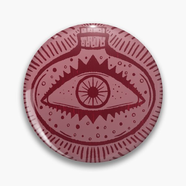 Item preview, Pink Evil Eye in Potion Vial - Wierdcore Pattern designed and sold by rnmarts.