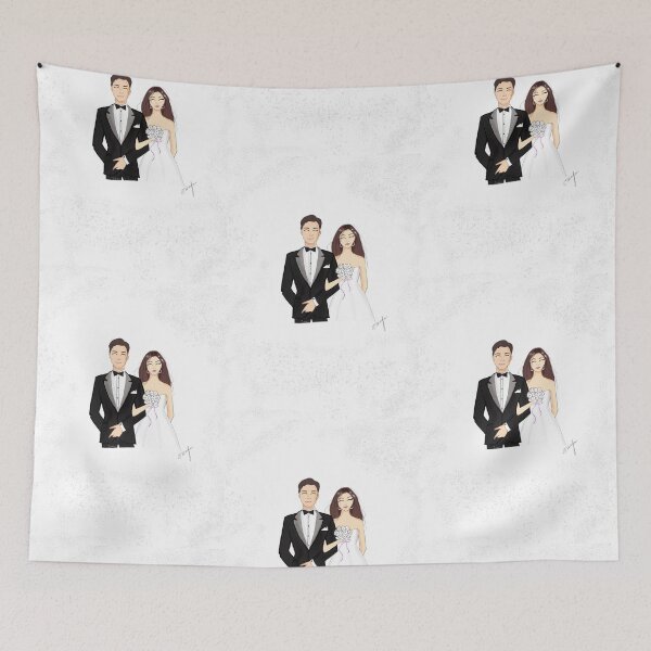 Item preview, Bride, groom, illustration, designed and sold by Meghaillustrat.
