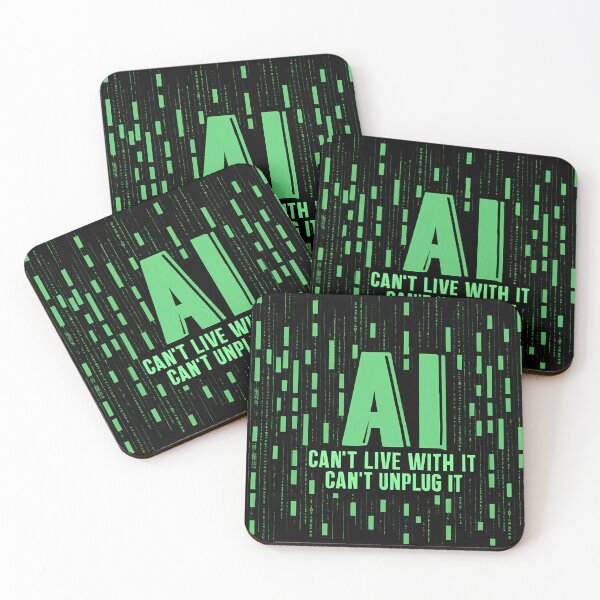 Item preview, AI: Can't live with it, can't unplug it - Artificial Intelligence Yikes! designed and sold by goldentusk.