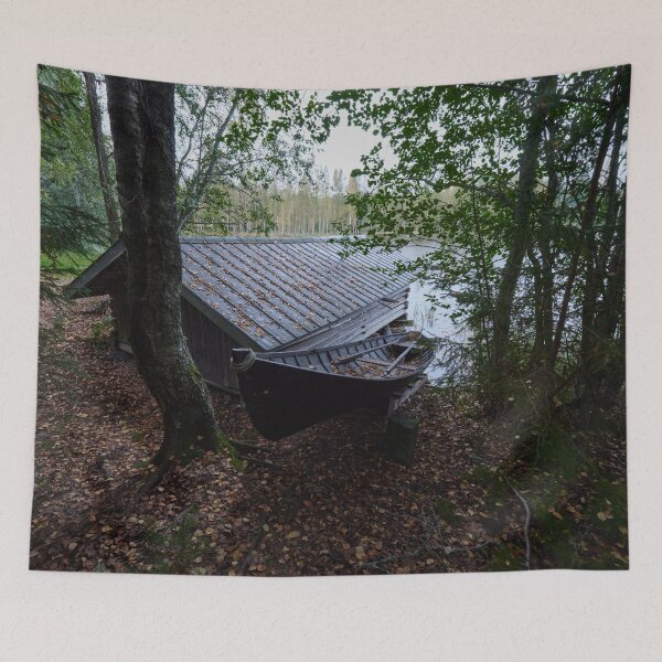 Item preview, The boat house and  a rowing boat designed and sold by Jouko Lehto Photography.