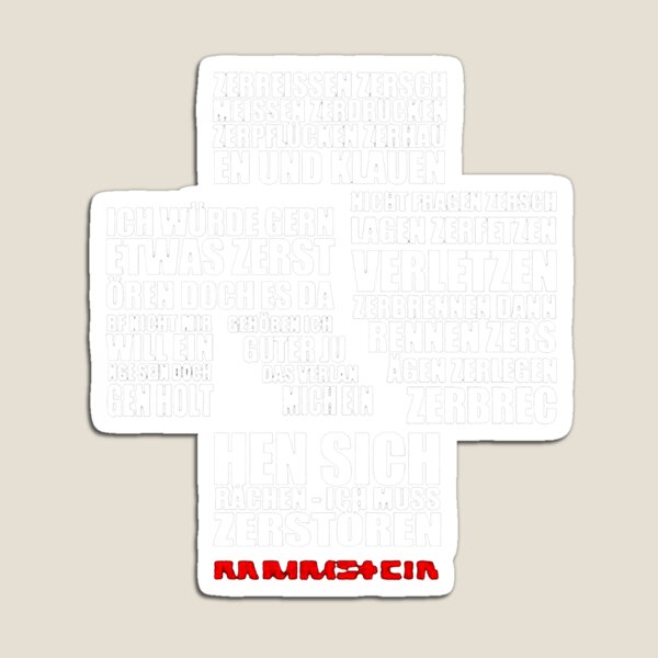RAMMSTEIN AUFKLEBER „KILL TILL“ FAN / R+ / LIFAD / Lindemann