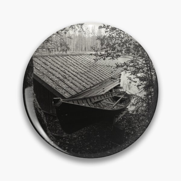 Item preview, The boat house and a rowing boat bw designed and sold by Jouko Lehto Photography.