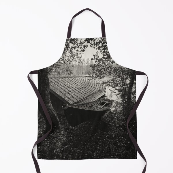 Item preview, The boat house and a rowing boat bw designed and sold by Jouko Lehto Photography.