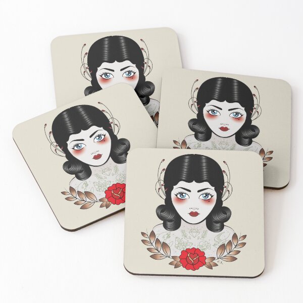 Item preview, Flapper Girl with Tatts - smaller placement designed and sold by Cale Lobba.