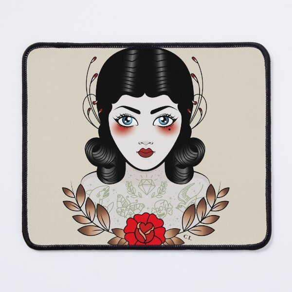 Item preview, Flapper Girl with Tatts - smaller placement designed and sold by Cale Lobba.