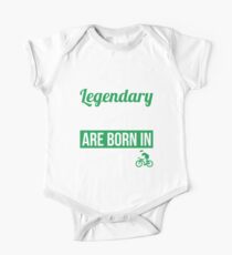 Legendary Cyclists Are Born In April Cycling Gift One Piece - Short Sleeve