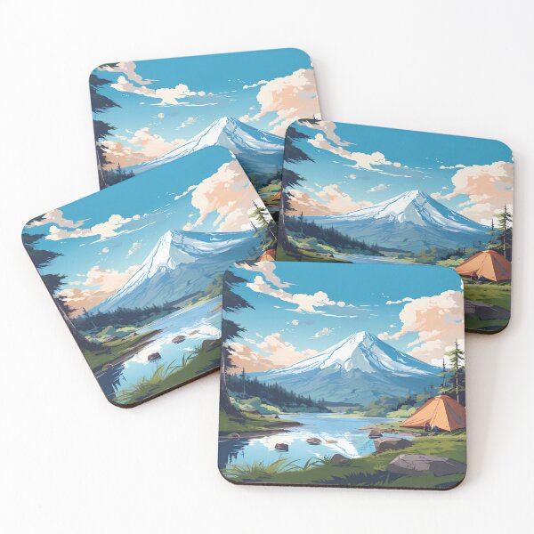 Item preview, Camping under Mountain Fuji designed and sold by sakurashorty.