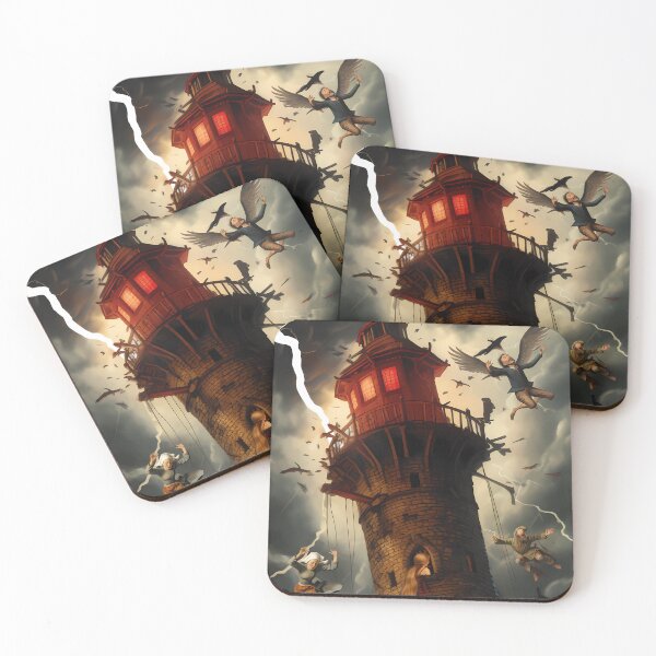 Item preview, Lunar Halo Tarot: The Tower designed and sold by lunarhalomedia.