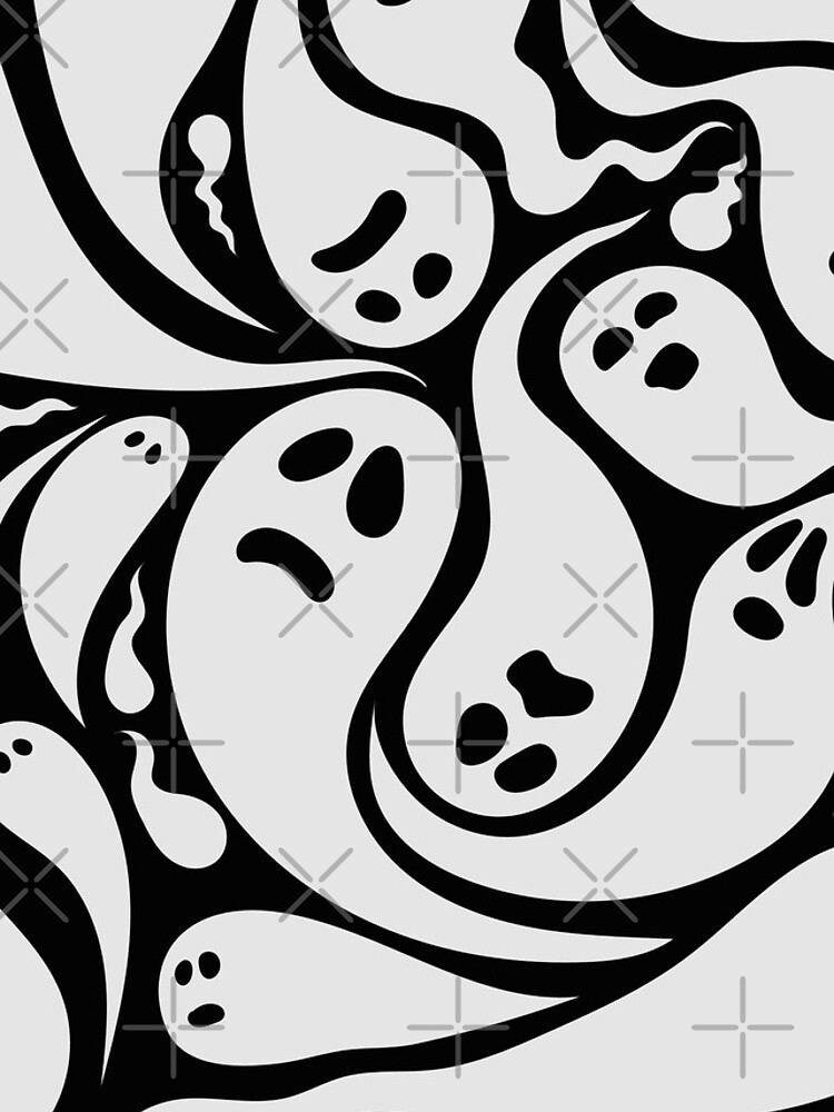 Thumbnail 4 of 4, iPhone Case, Pattern with ghosts designed and sold by AnnaHolyph.