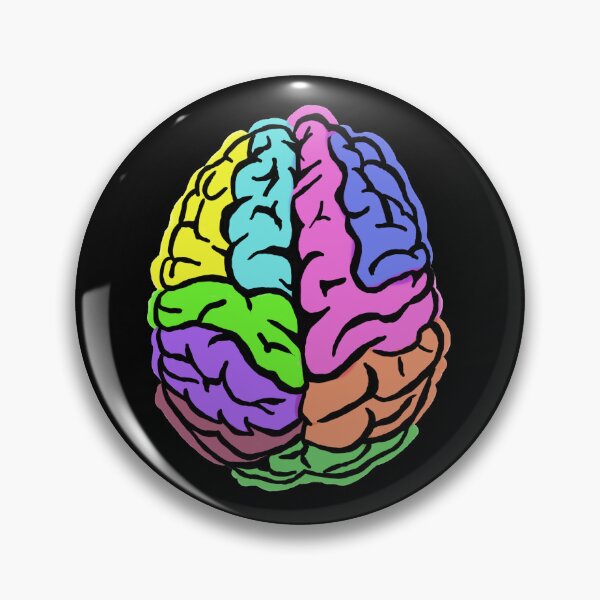 Artikelvorschau, Brain colorful - mindfulness; Gehirn, bunt, Achtsamkeit entworfen und verkauft von EmmisWorld.